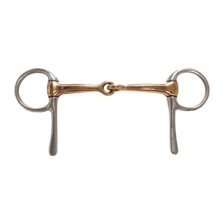 Jacks Imports Copper Jointed Half Cheek Snaffle Bit 5" 21401-5